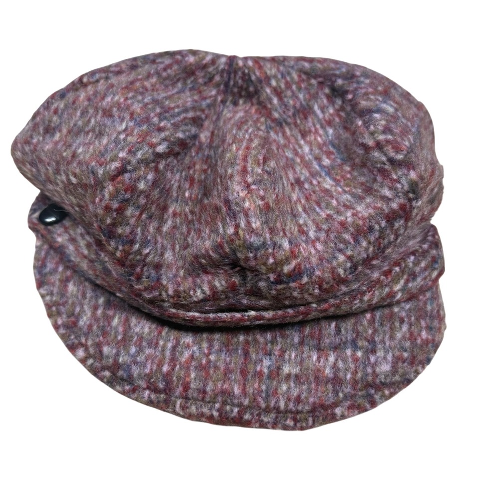 NWT Heritage Tweed Newsboy Baker Boy‎ Pink Hat Cap Wool Y2K 90s Ireland